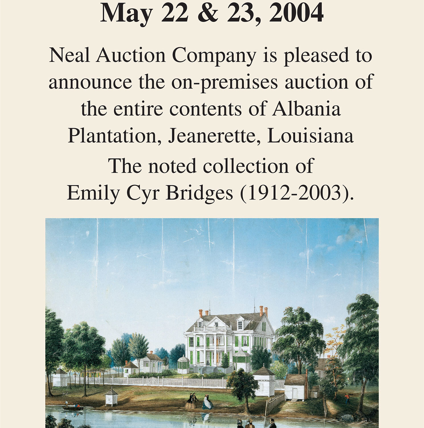 Albania Plantation auction flyer