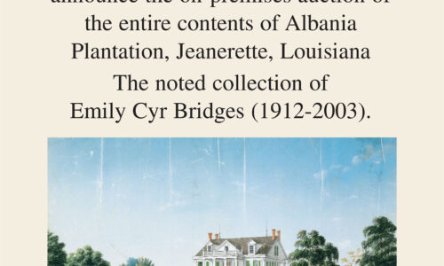 Albania Plantation auction flyer