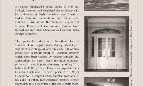 Houmas House auction flyer
