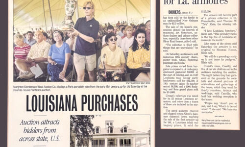 Times-Picayune "Louisiana Purchases" article May 18, 2003