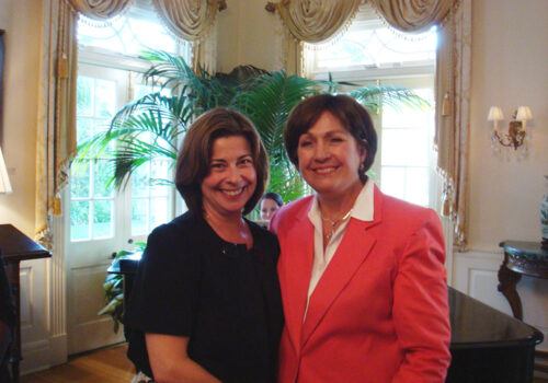 Denise Estopinal and Governor Kathleen Babineaux Blanco at an event